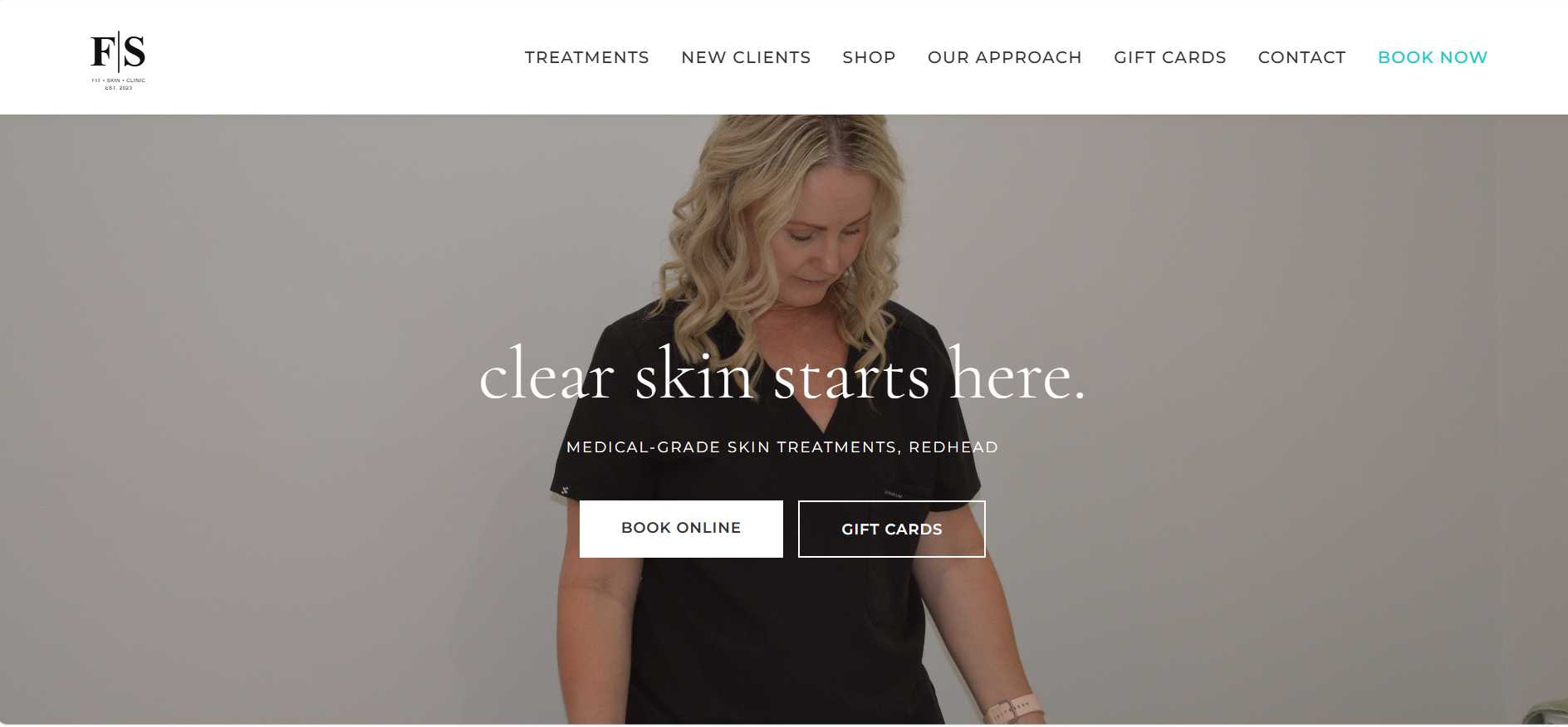 Fit Skin Clinic website preview